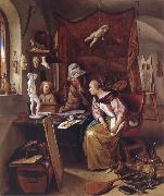 Jan Steen The During Lesson oil painting reproduction